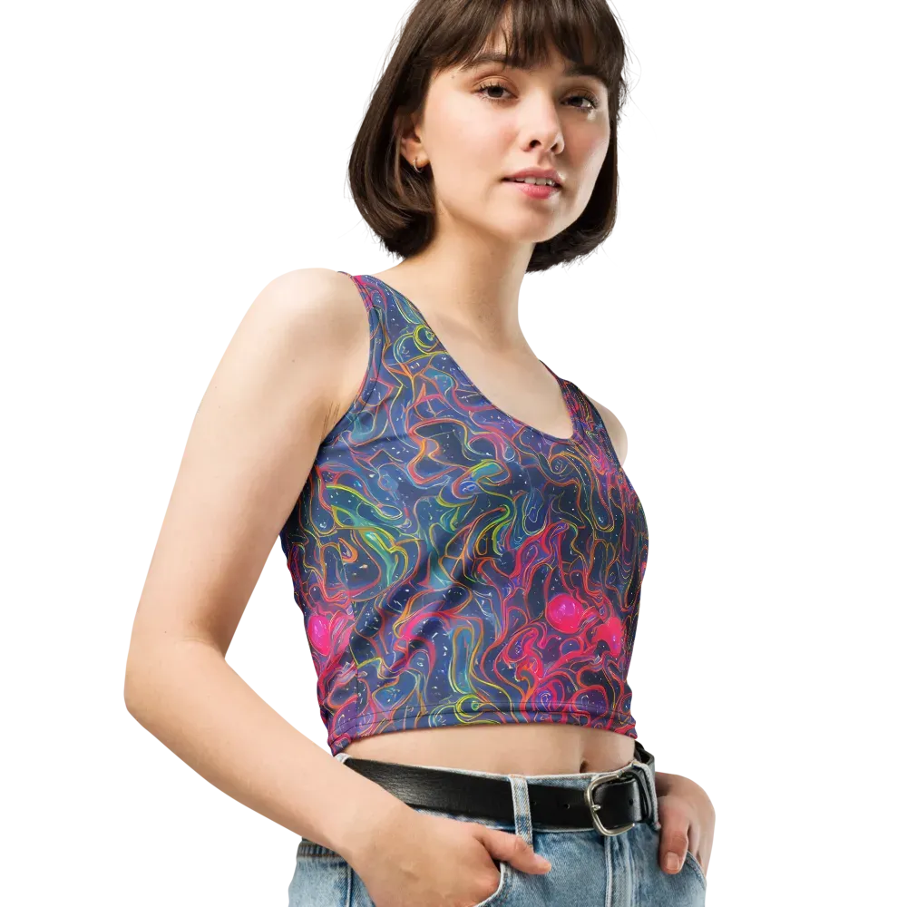 Celestial Koi on Crop Top — Right Front