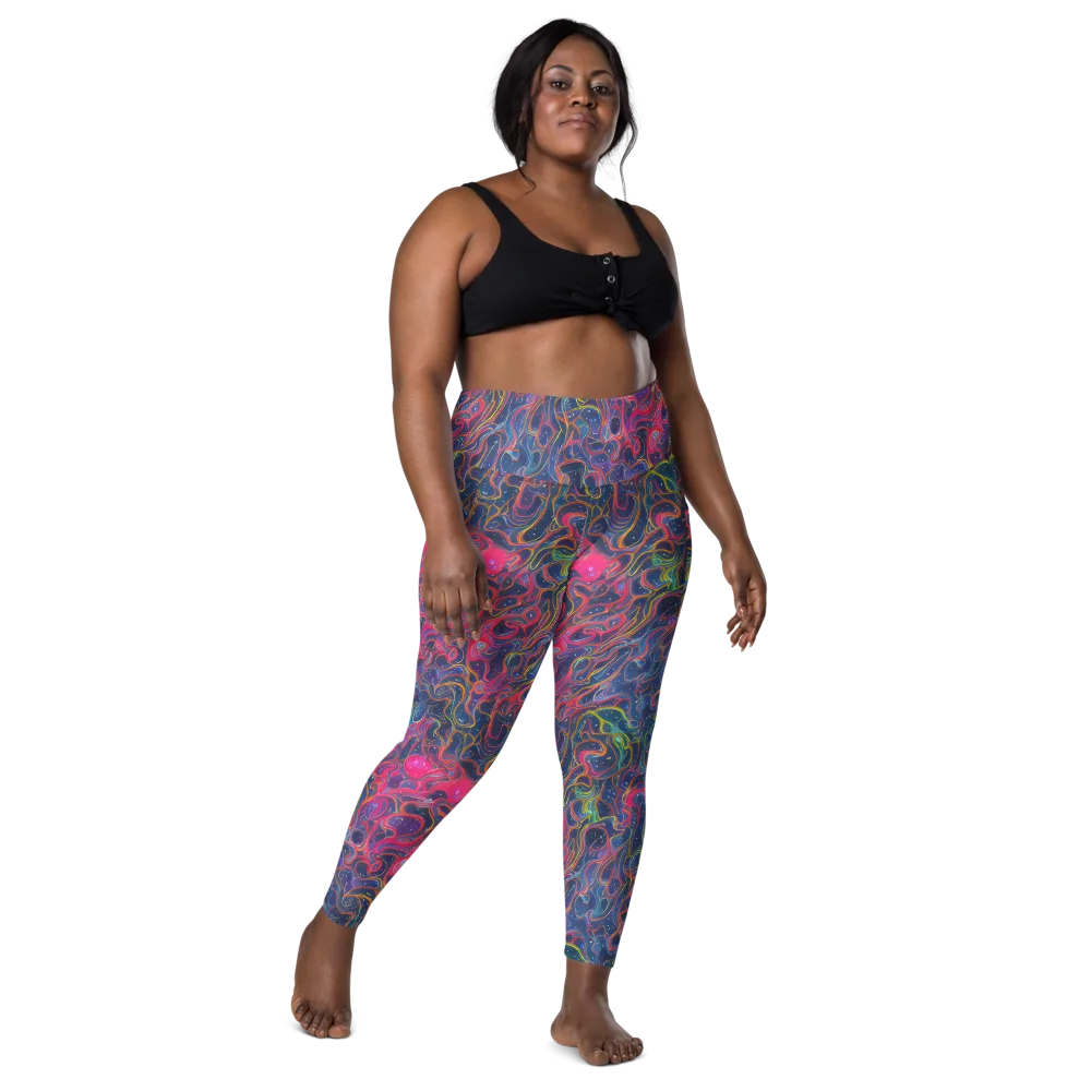Celestial Koi on Leggings with Pockets — Front