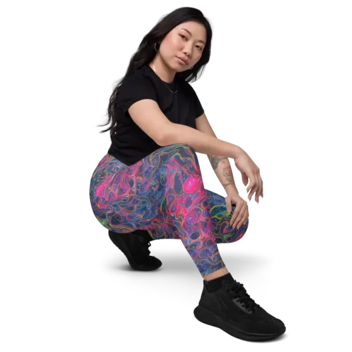 Celestial Koi on a Leggings with Pockets