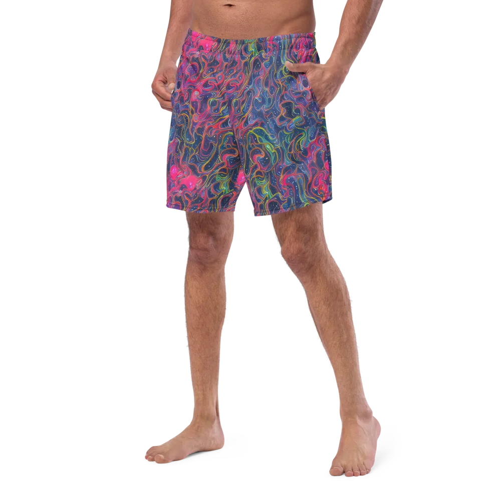 Celestial Koi on Swim Trunks — Left Front