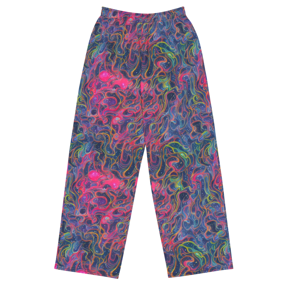 Celestial Koi on Wide-Leg Pants — Front