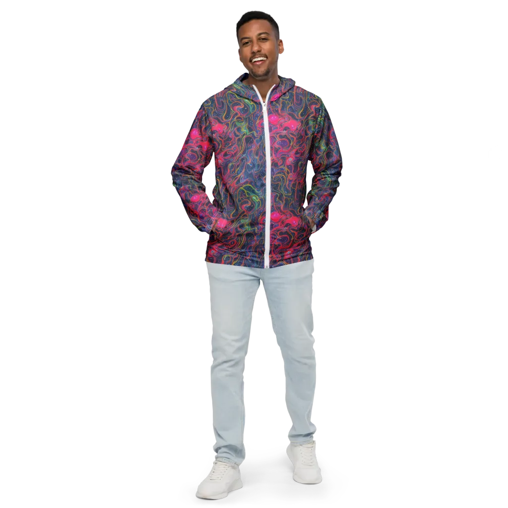 Celestial Koi on Men's Windbreaker — Front
