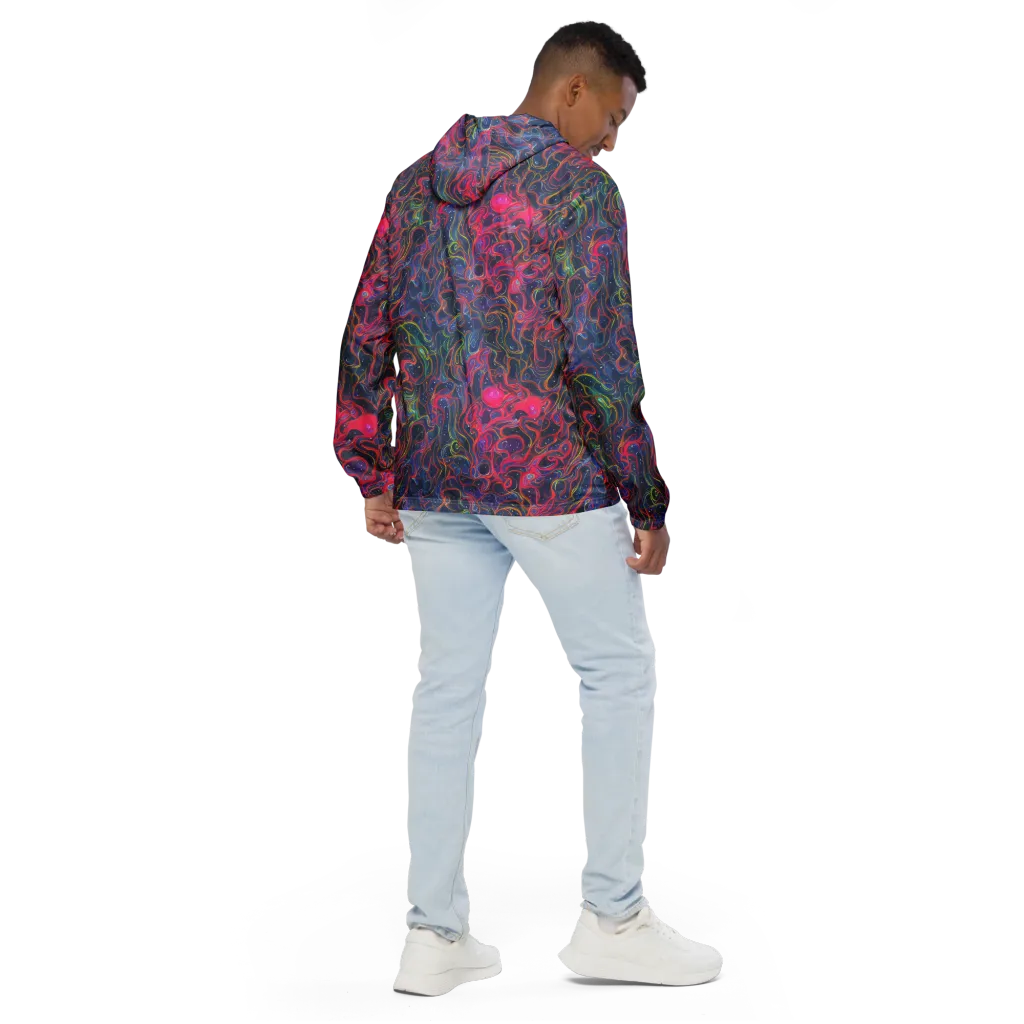 Celestial Koi on Men's Windbreaker — Back