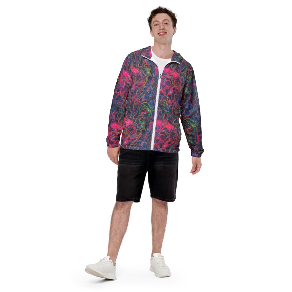 Celestial Koi on Men's Windbreaker — Front