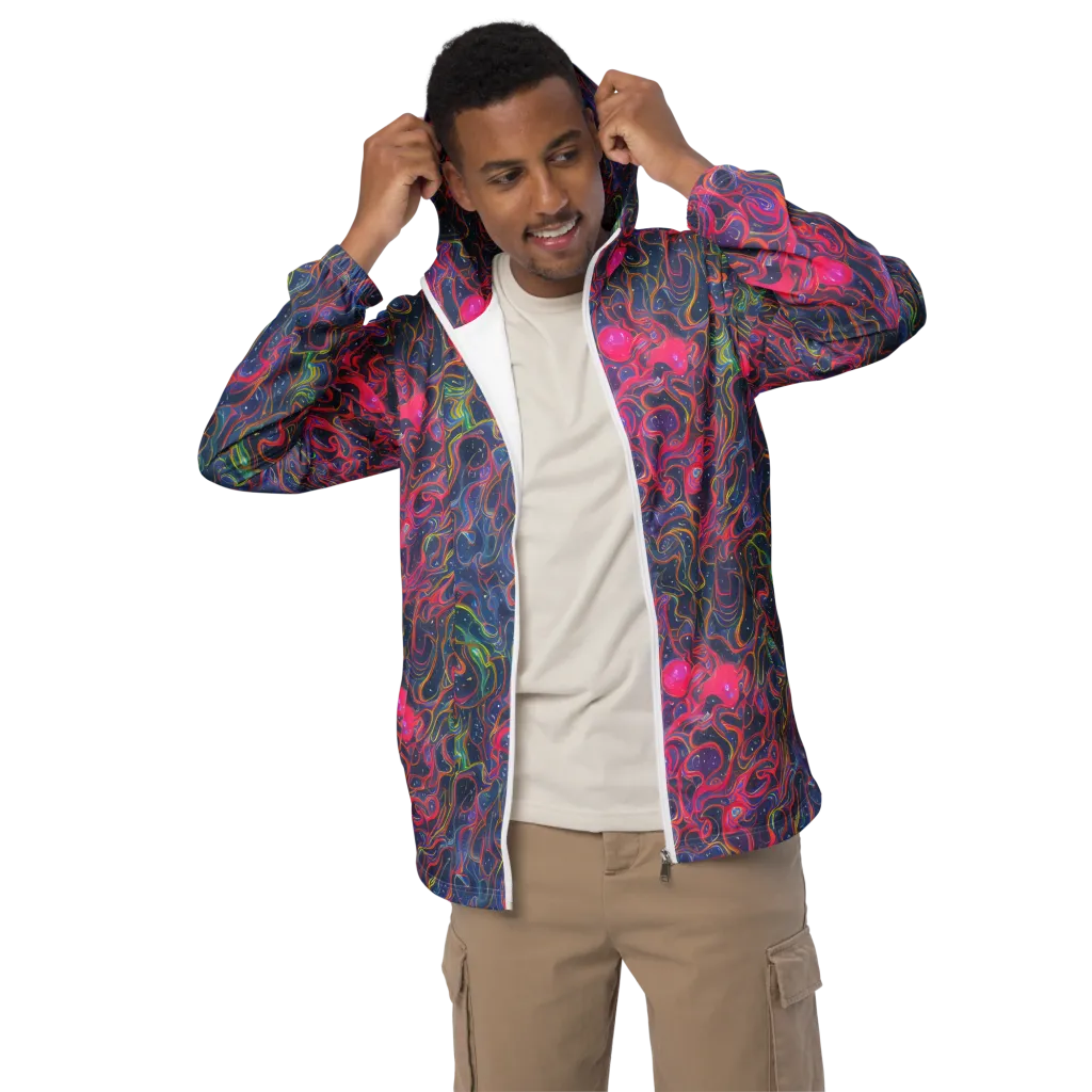 Celestial Koi on Men's Windbreaker — Front