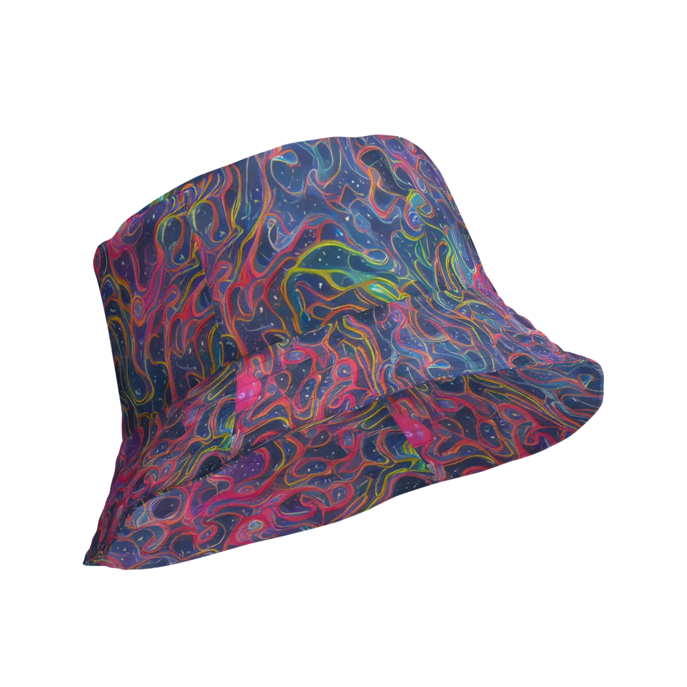 Celestial Koi on Reversible Bucket Hat — Product details Outside