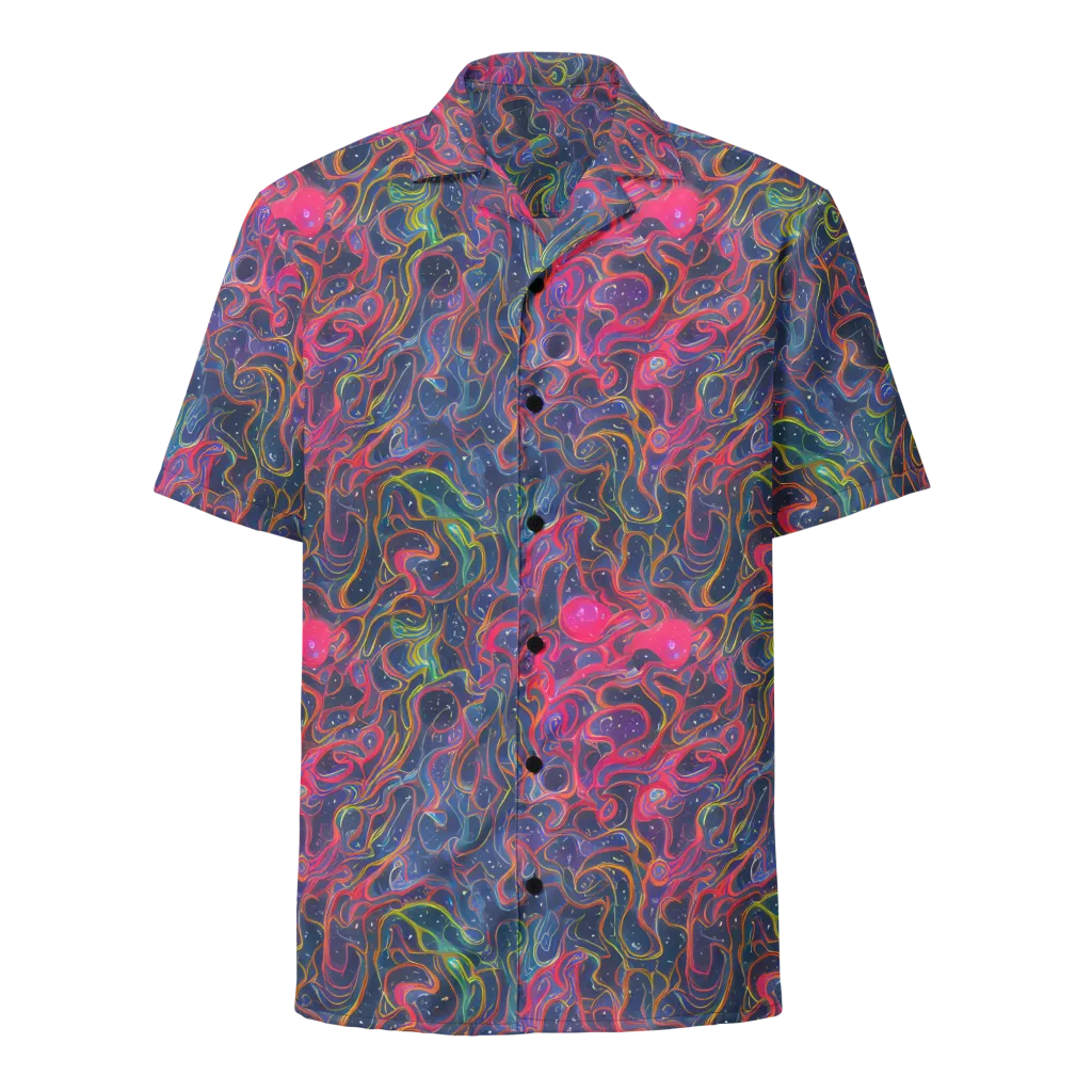 Celestial Koi on Button Shirt — Front