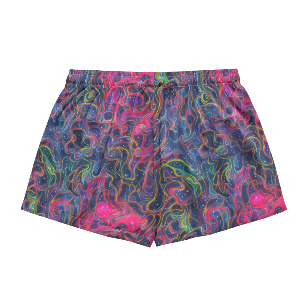 Celestial Koi on Women's Pajama Shorts — Back
