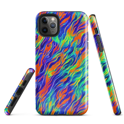 Blue Flame Motion on a Tough Case for iPhone®