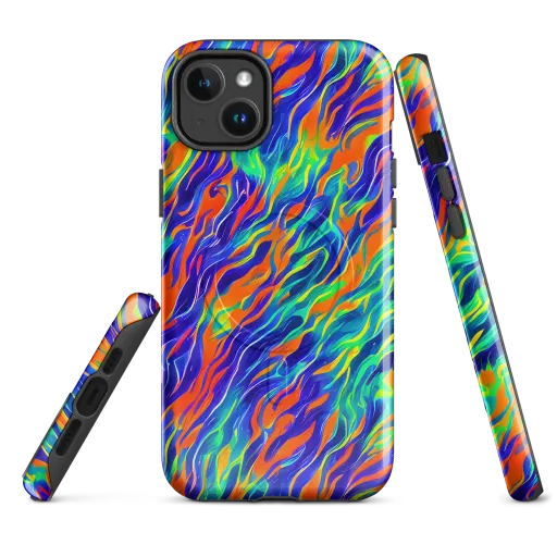 Blue Flame Motion on a MagSafe Tough Case for iPhone®