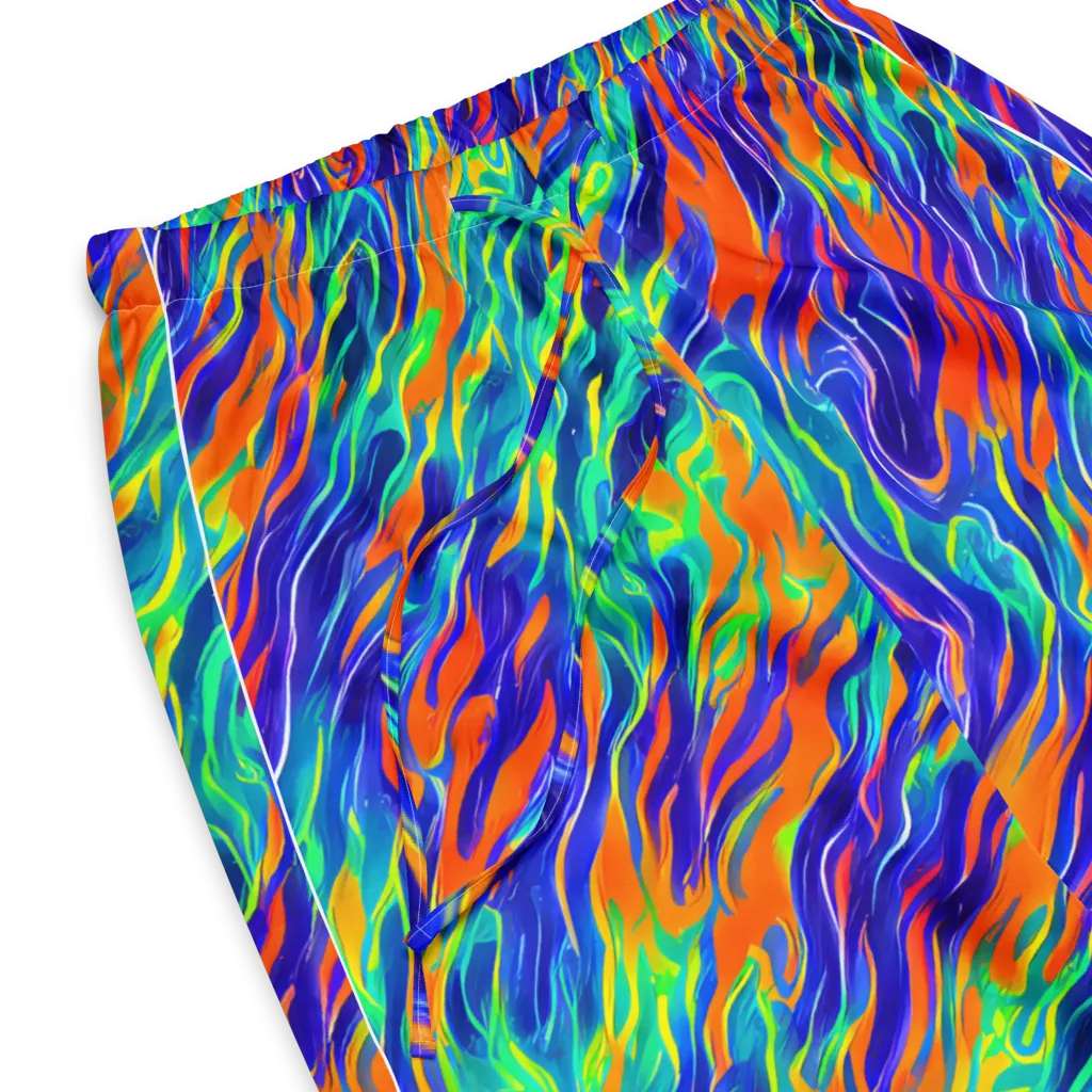 Blue Flame Motion on Women's Pajama Pants — Product details
