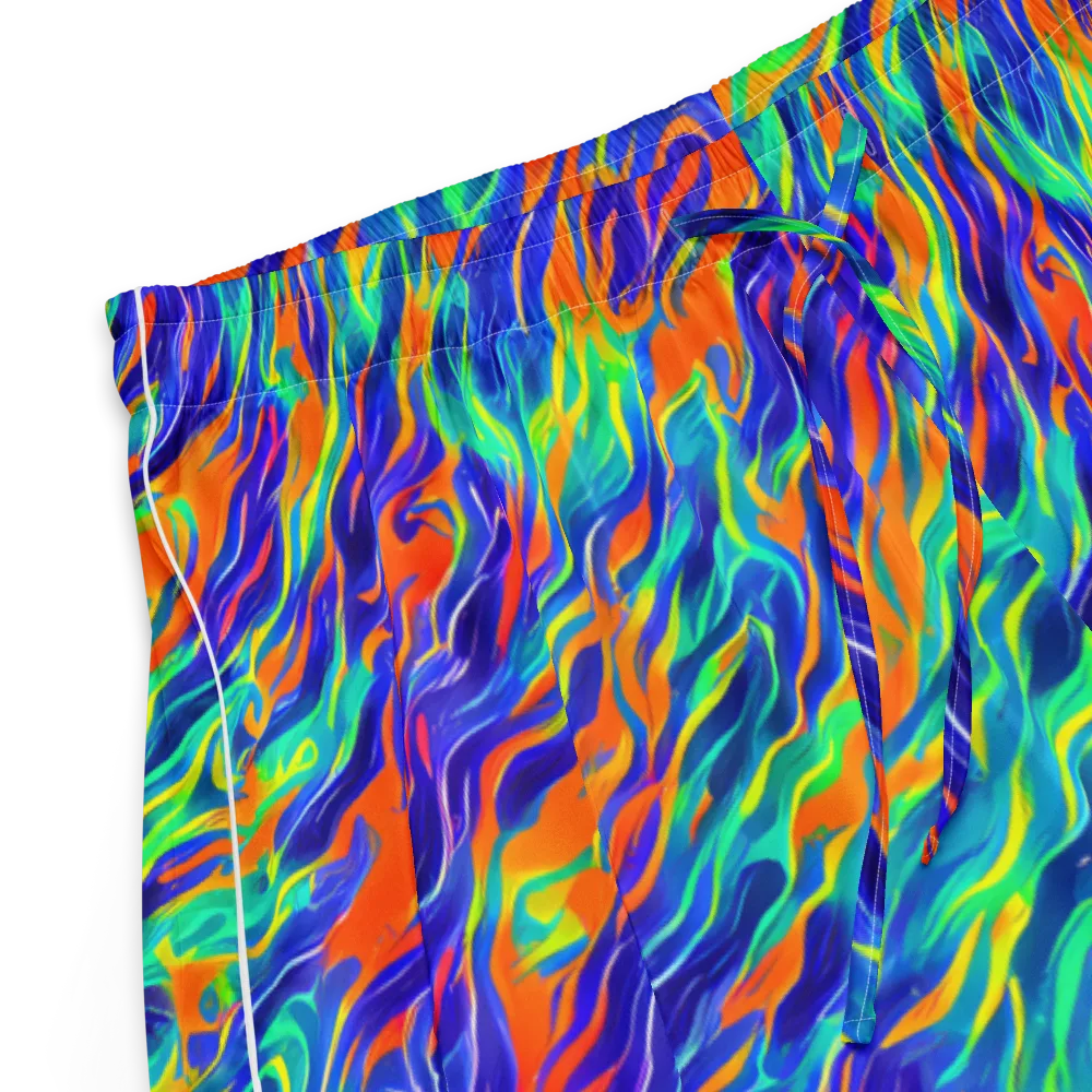Blue Flame Motion on Women's Pajama Shorts — Product details