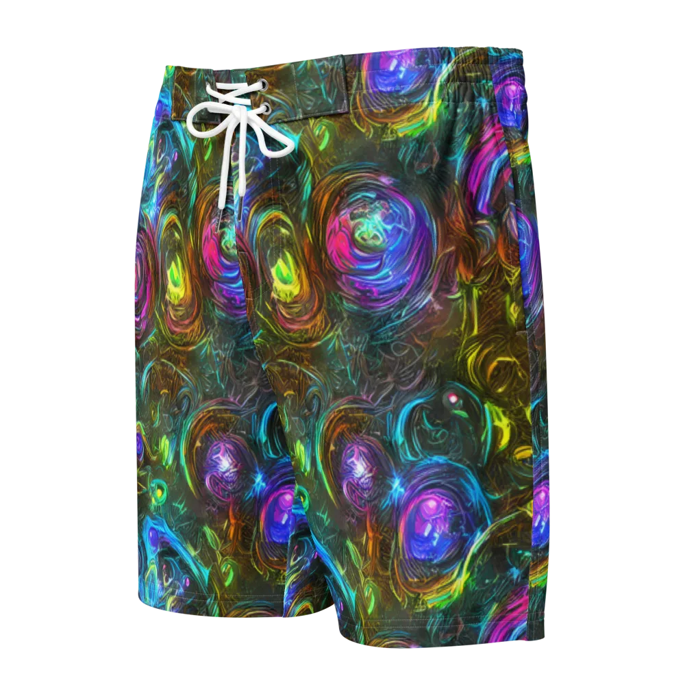 Chromatic Wildflower on Men's Board Shorts — Front