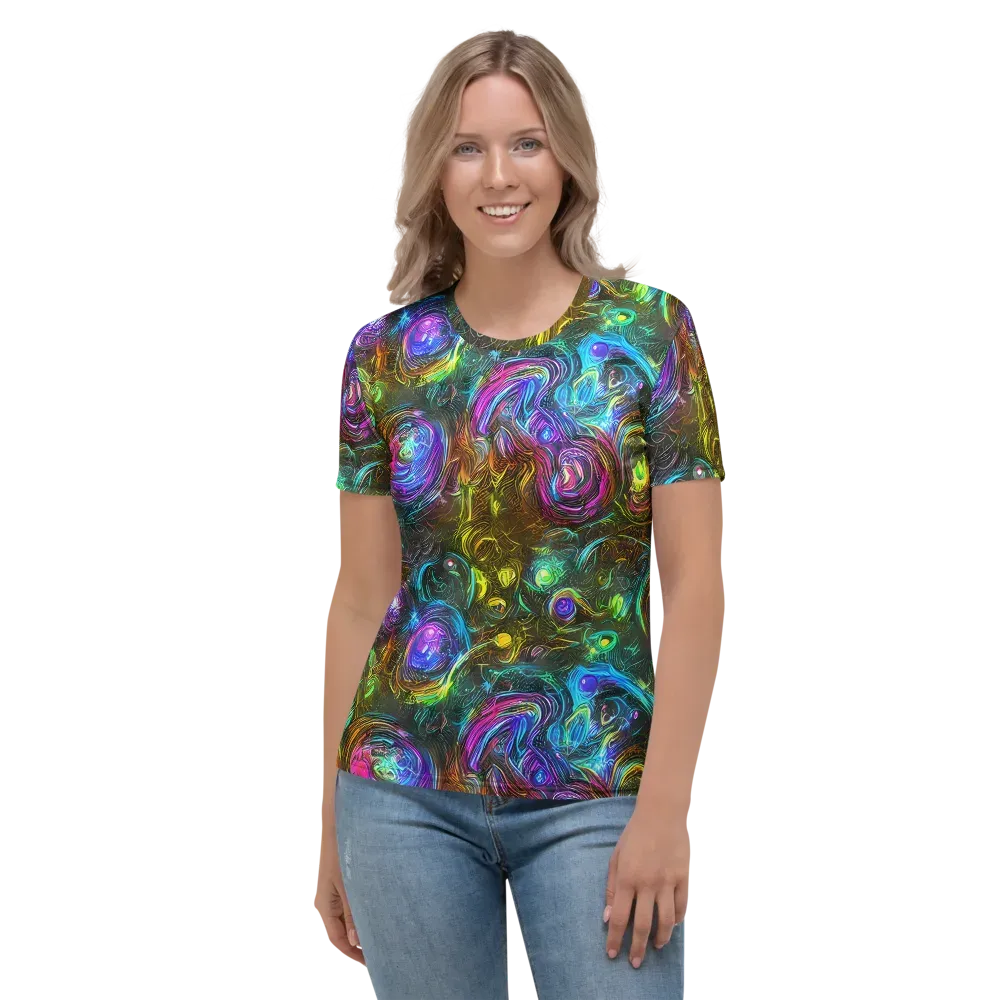 Chromatic Wildflower on Women's Crew Neck T-Shirt — Front
