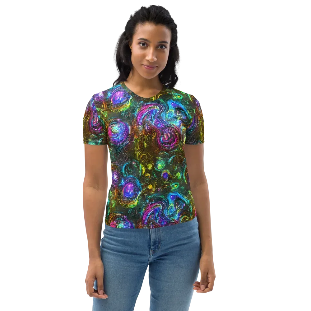 Chromatic Wildflower on Women's Crew Neck T-Shirt — Front