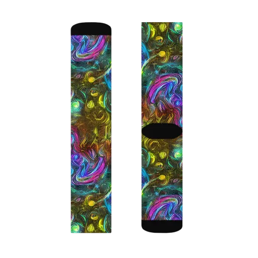 Chromatic Wildflower on a Socks