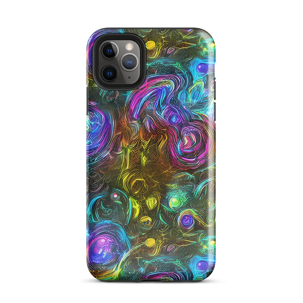 Chromatic Wildflower on Tough Case for iPhone® — Front