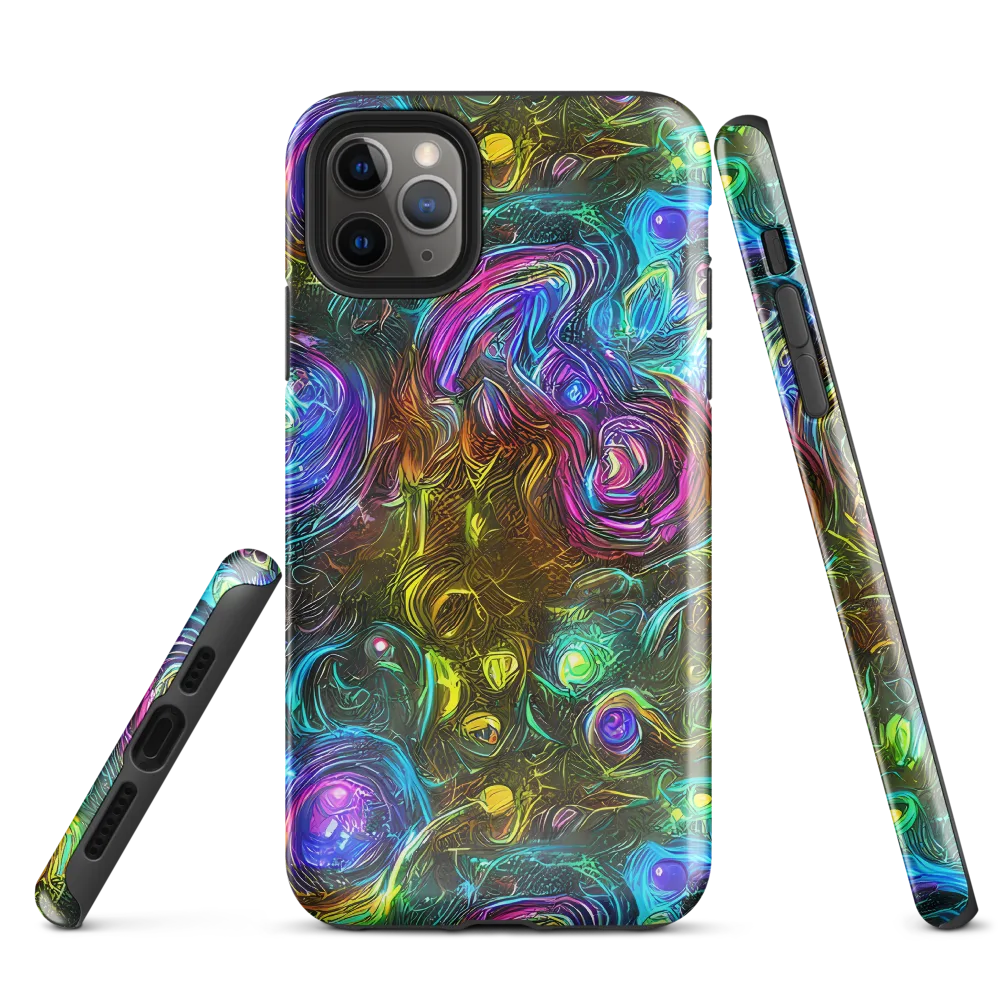 Chromatic Wildflower on Tough Case for iPhone® — Front