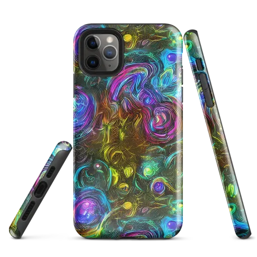Chromatic Wildflower on a Tough Case for iPhone®