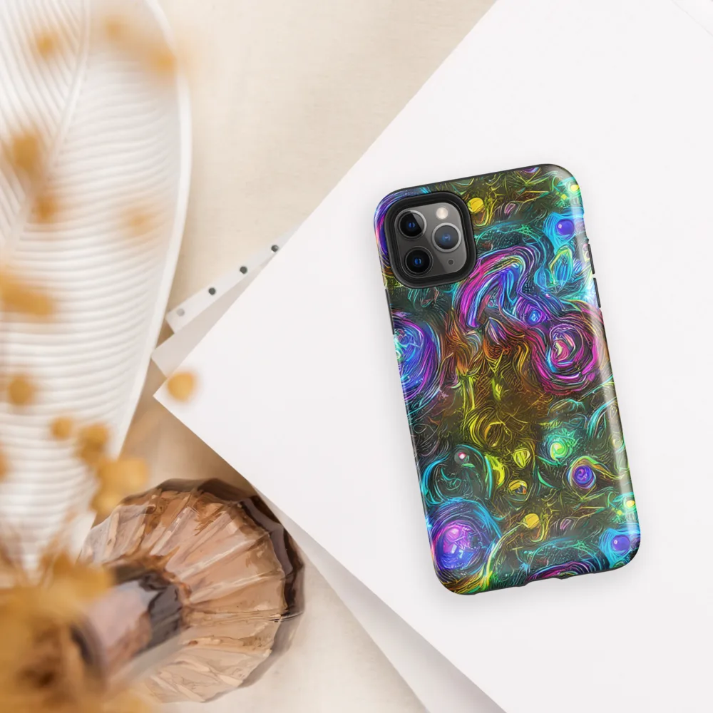 Chromatic Wildflower on Tough Case for iPhone® — Front