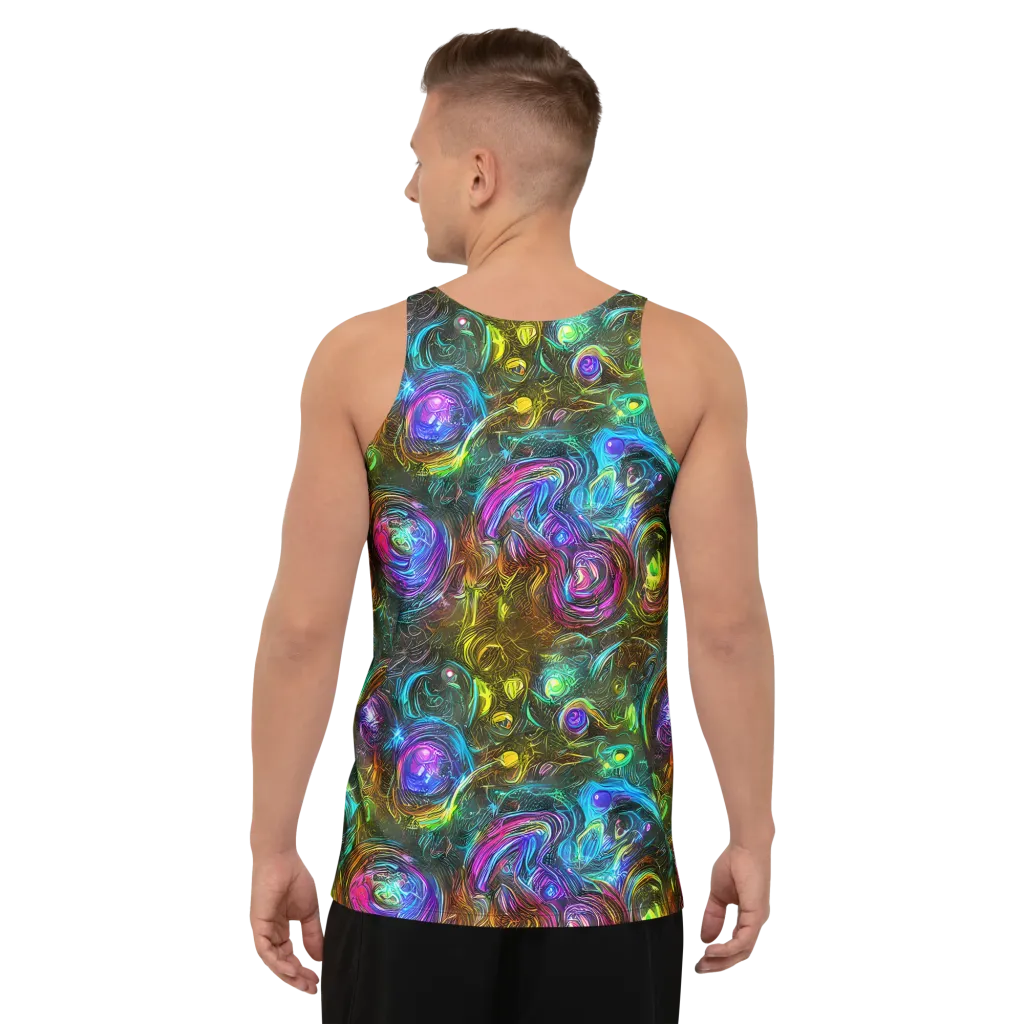 Chromatic Wildflower on Men's Tank Top — Back