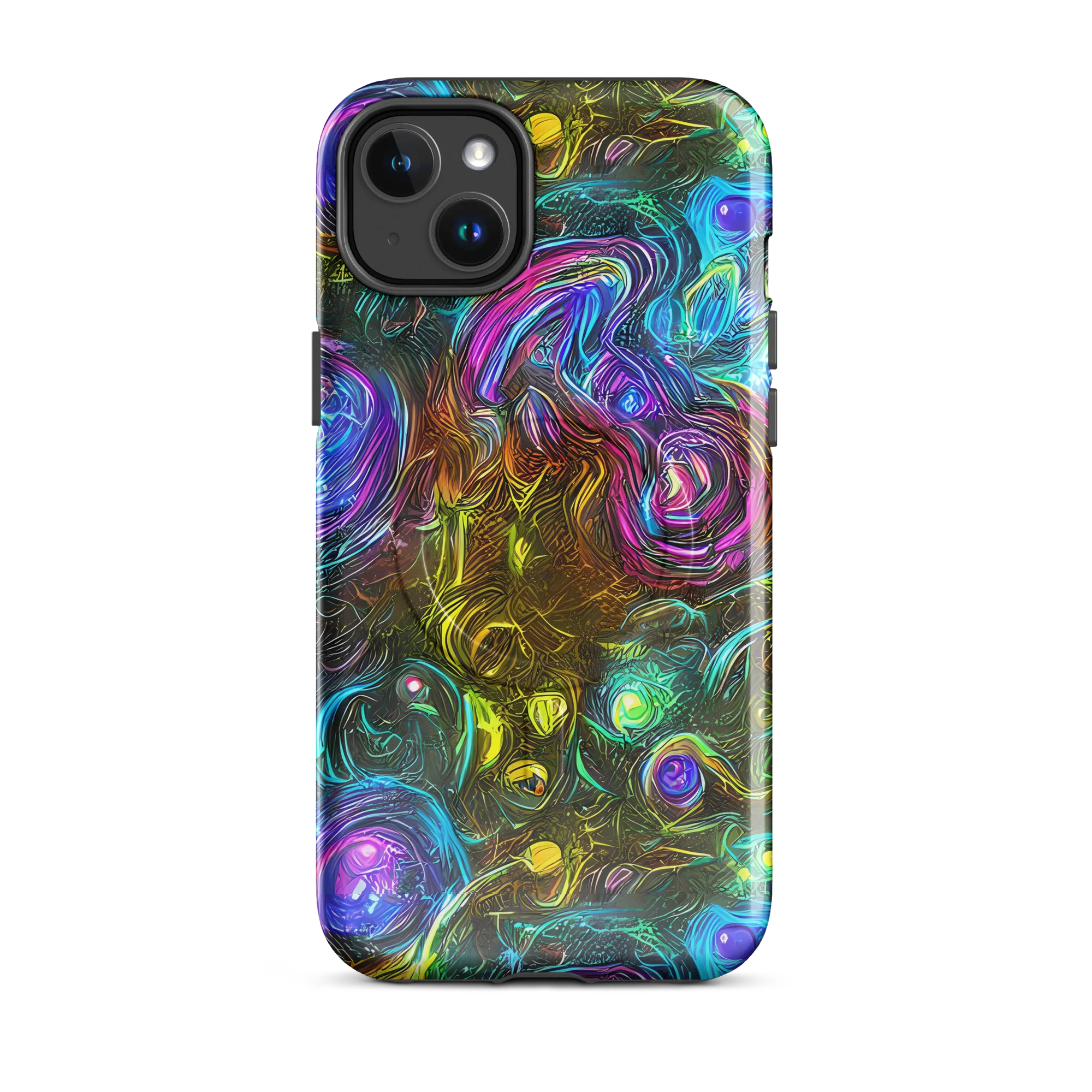 Chromatic Wildflower on MagSafe Tough Case for iPhone® — Front