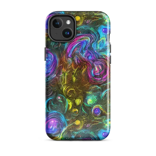 Chromatic Wildflower on a MagSafe Tough Case for iPhone®