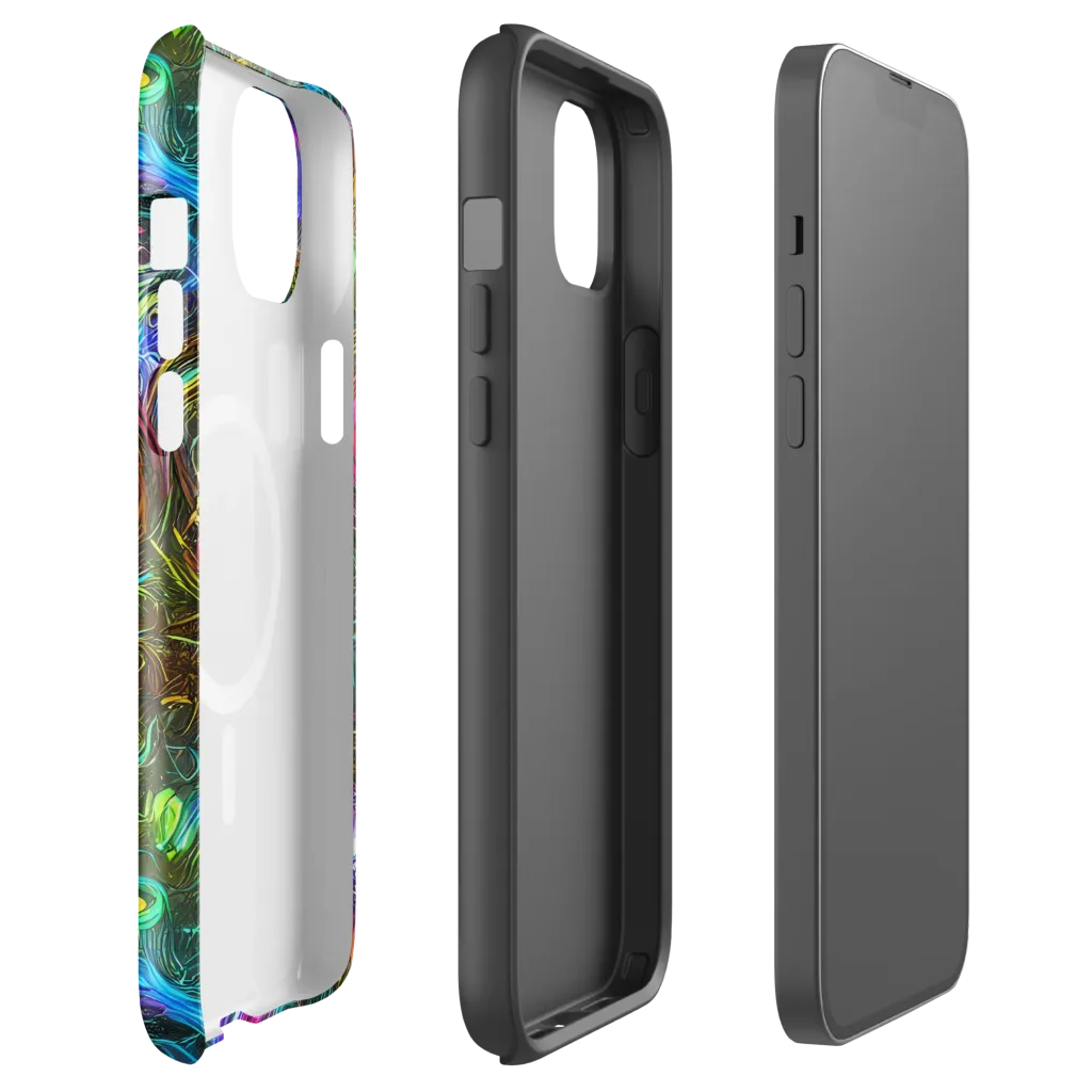 Chromatic Wildflower on MagSafe Tough Case for iPhone® — Front