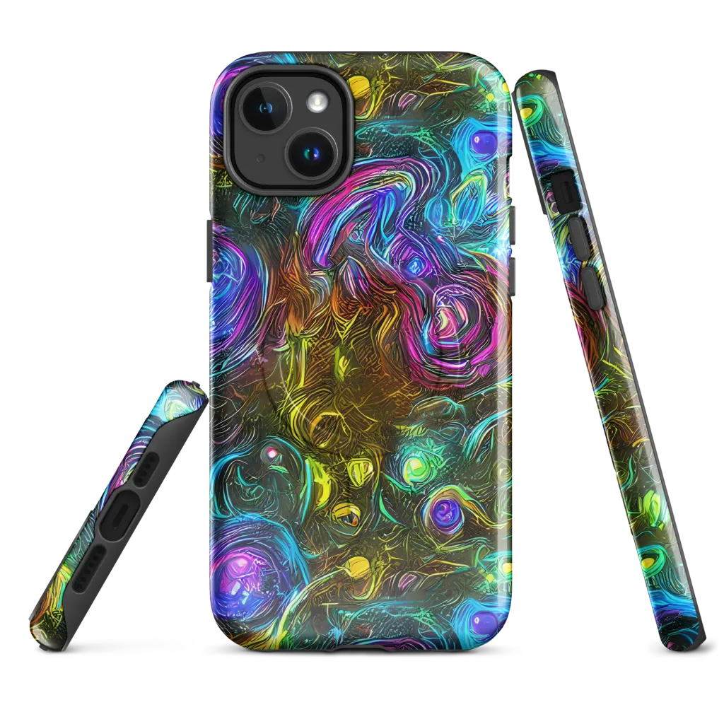 Chromatic Wildflower on MagSafe Tough Case for iPhone® — Front