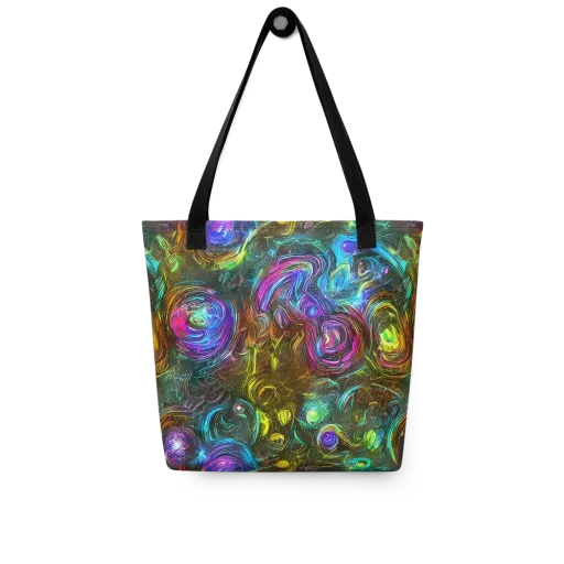 Chromatic Wildflower on a Tote Bag