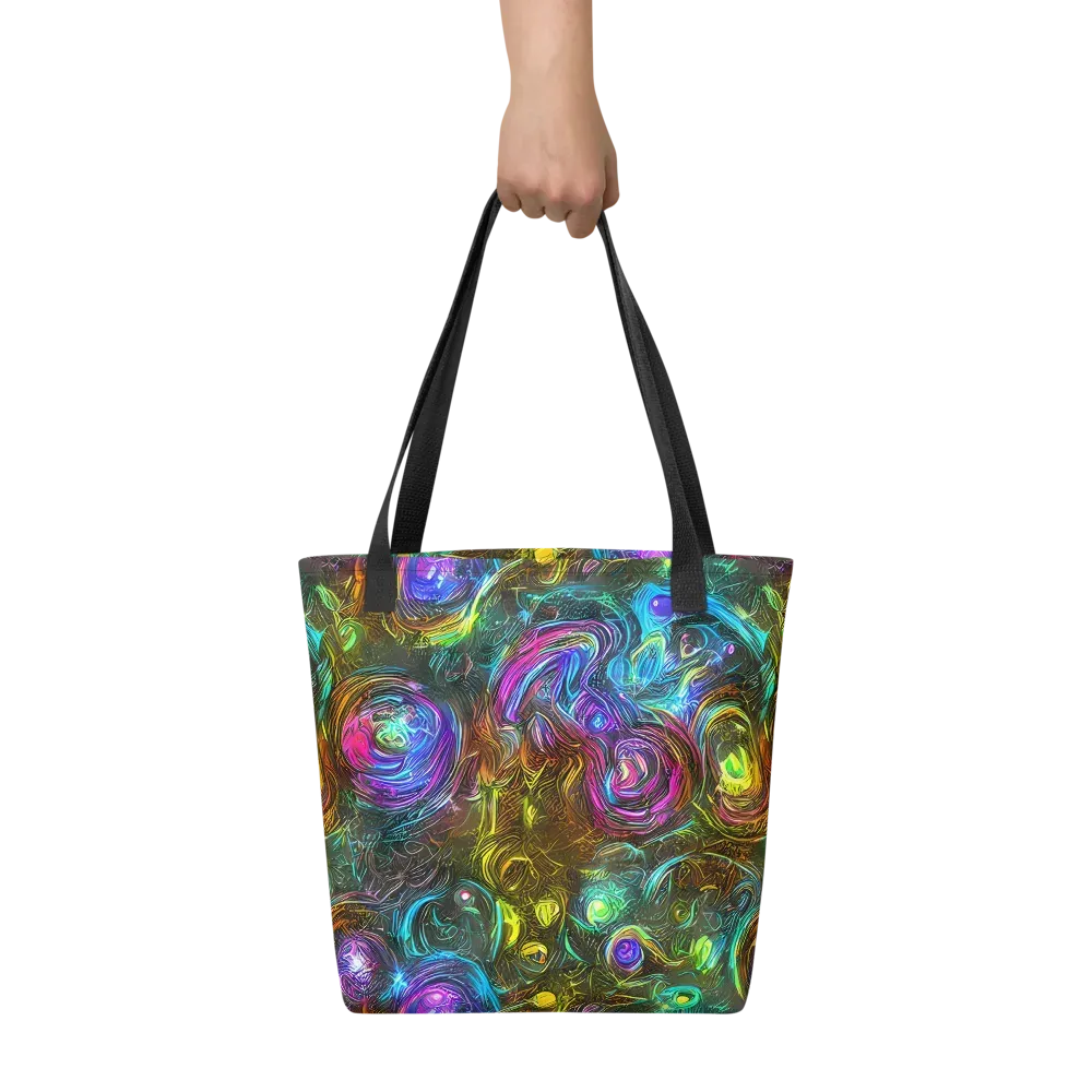 Chromatic Wildflower on Tote Bag — Front