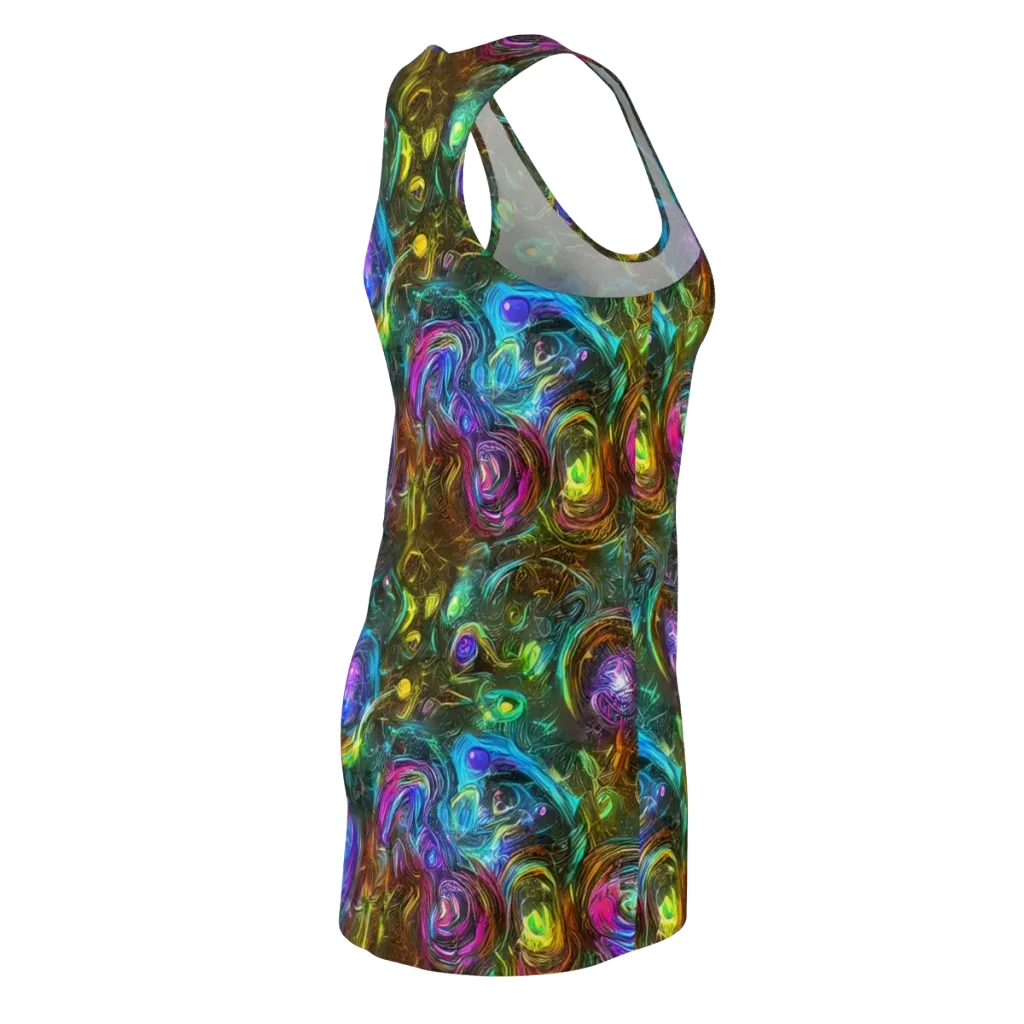 Chromatic Wildflower on Racerback Dress — Back Side