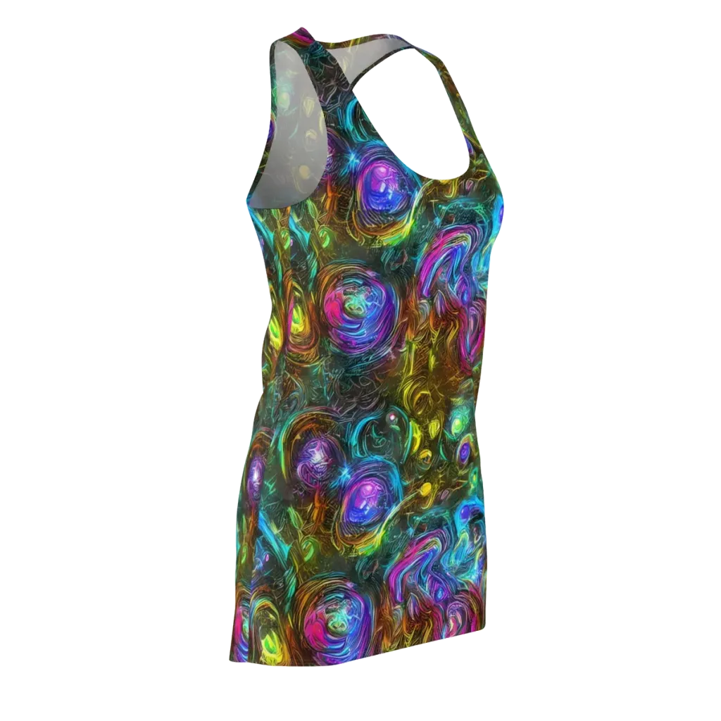 Chromatic Wildflower on Racerback Dress — Front Side