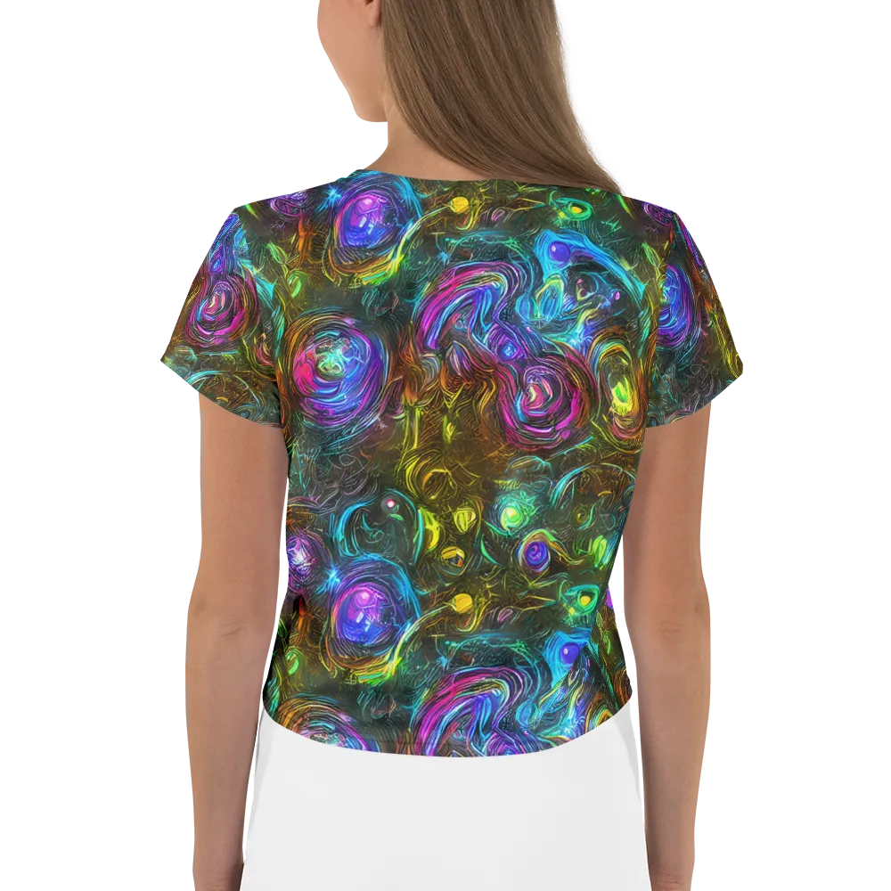 Chromatic Wildflower on Crop Tee — Back