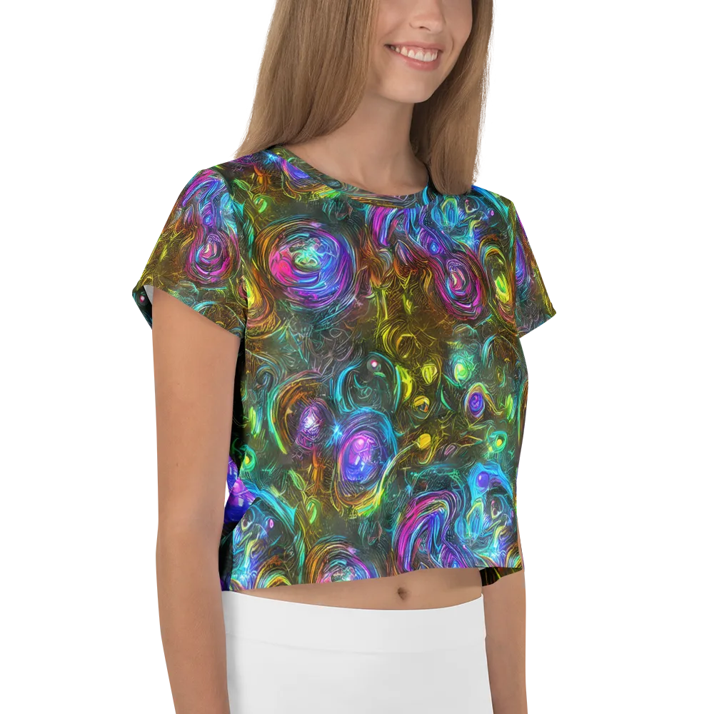 Chromatic Wildflower on Crop Tee — Right