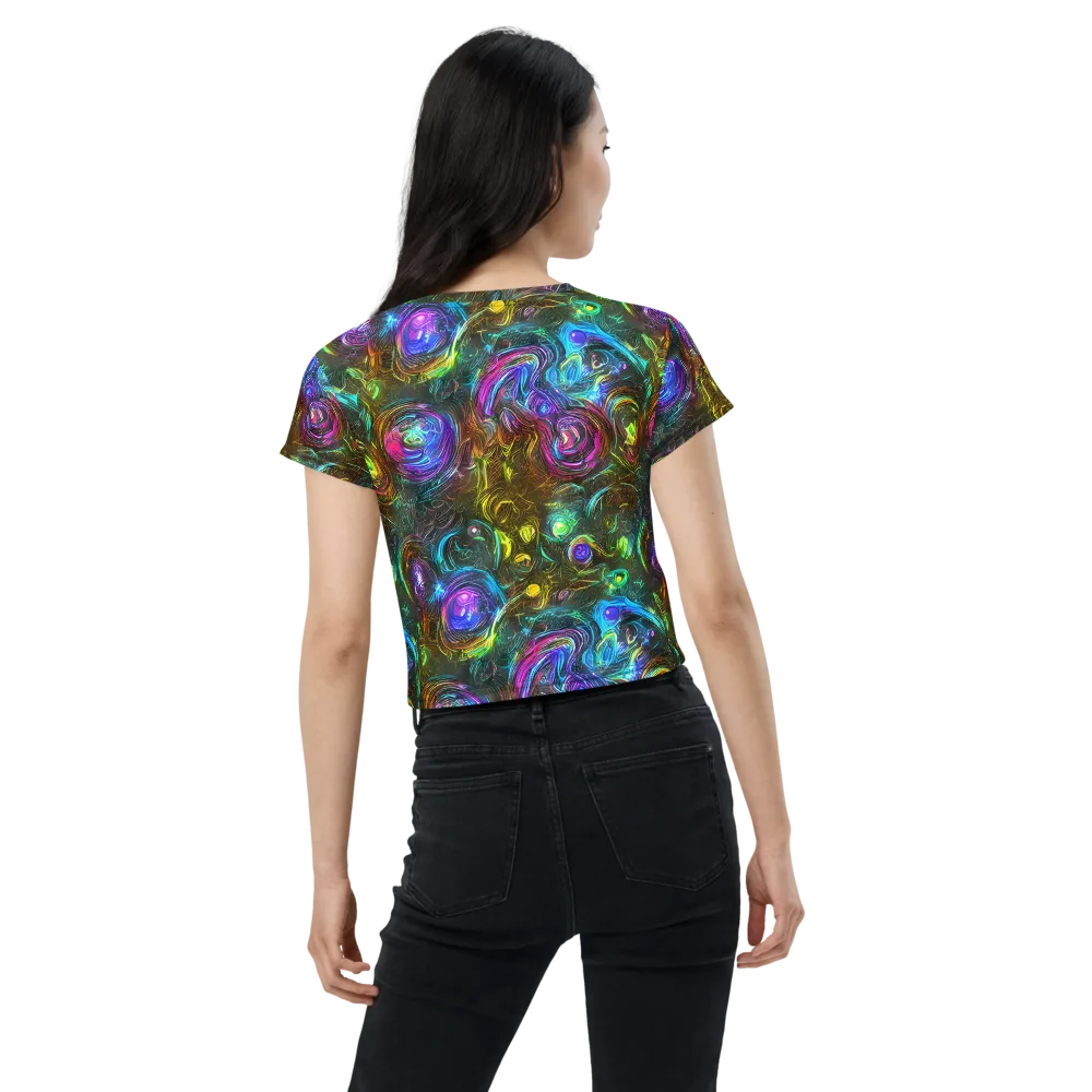 Chromatic Wildflower on Crop Tee — Back