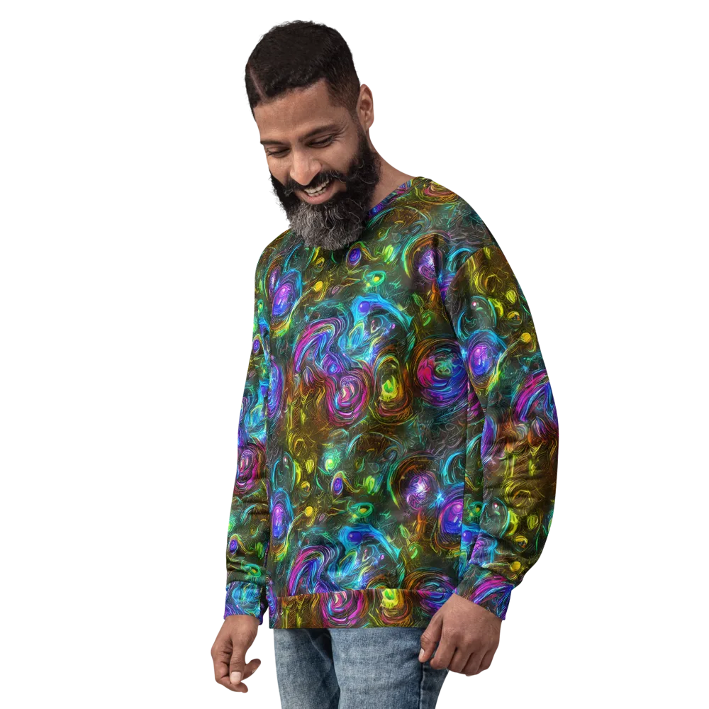 Chromatic Wildflower on Sweatshirt — Left Front