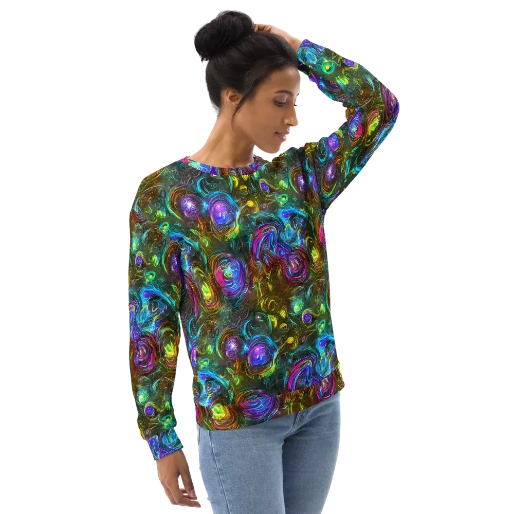 Chromatic Wildflower on Sweatshirt — Right Front