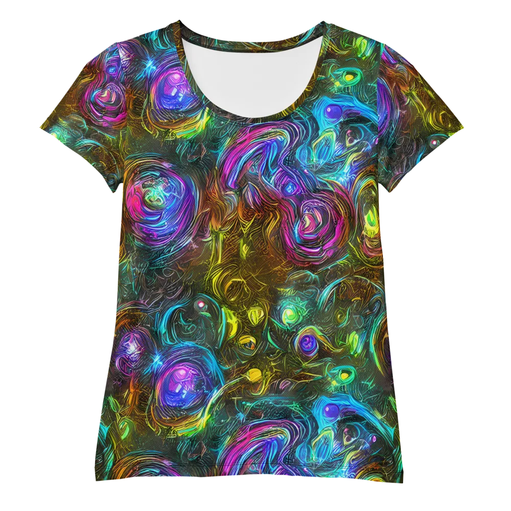 Chromatic Wildflower on Women's Athletic T-Shirt — Front