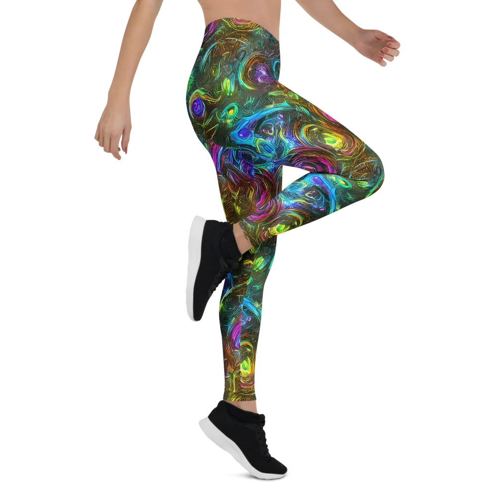 Chromatic Wildflower on Leggings — Right