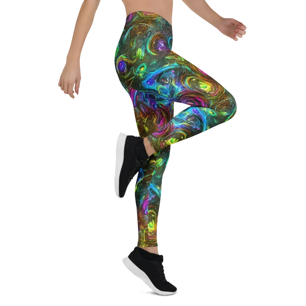Chromatic Wildflower on Leggings — Right