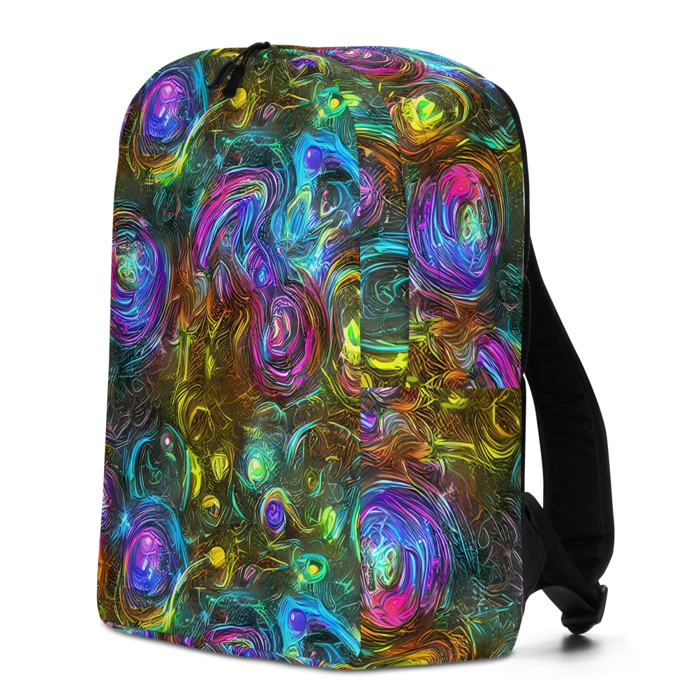 Chromatic Wildflower on Minimalist Backpack — Left