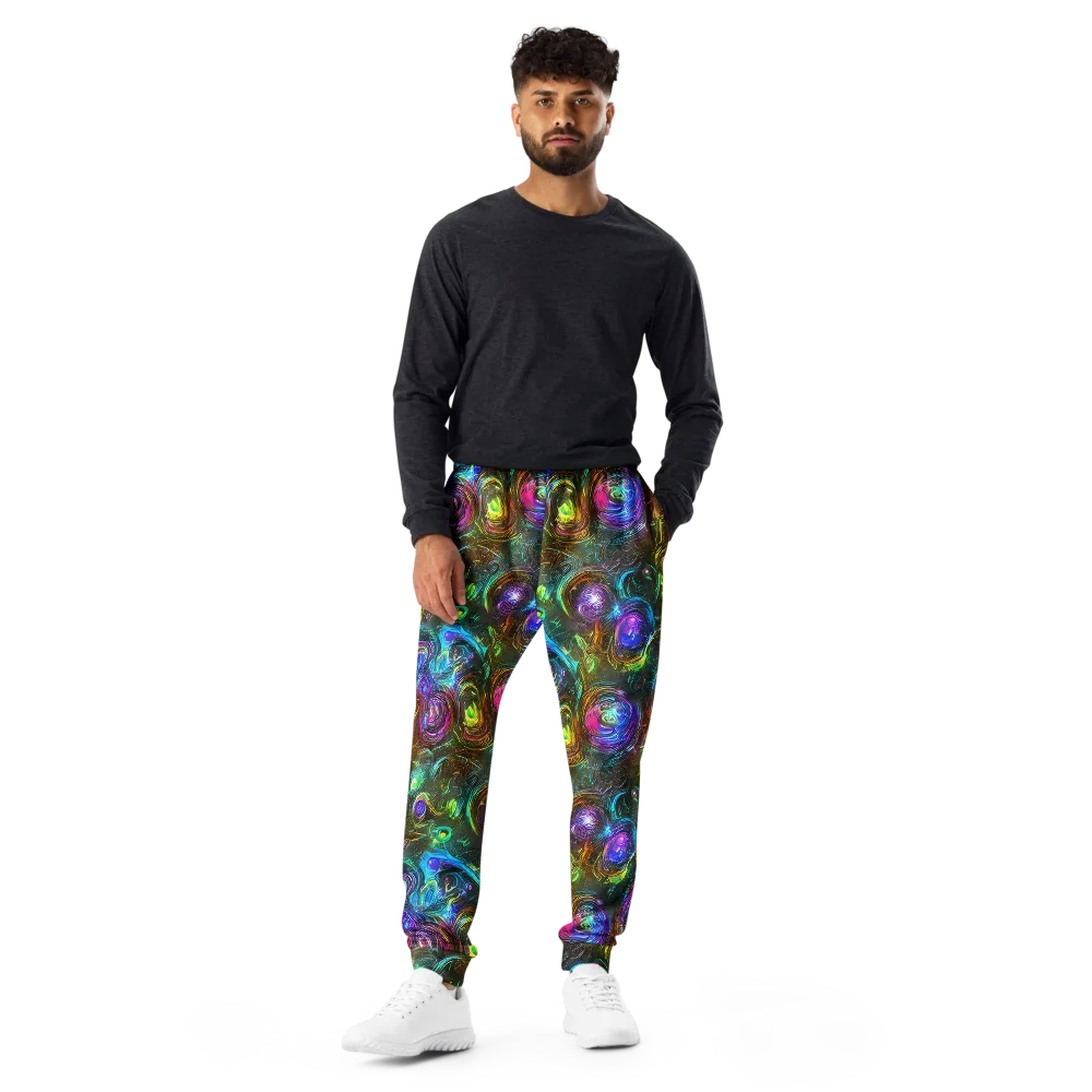 Chromatic Wildflower on Men's Joggers — Front