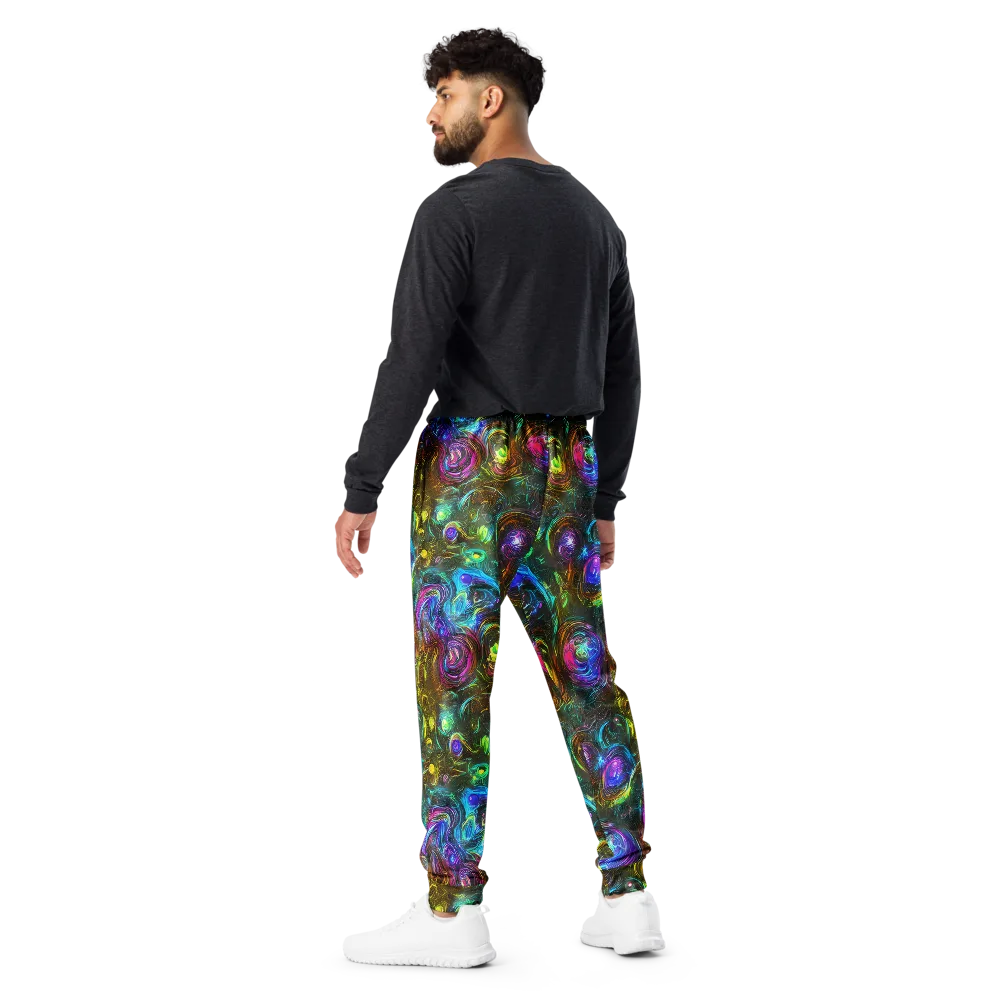 Chromatic Wildflower on Men's Joggers — Back