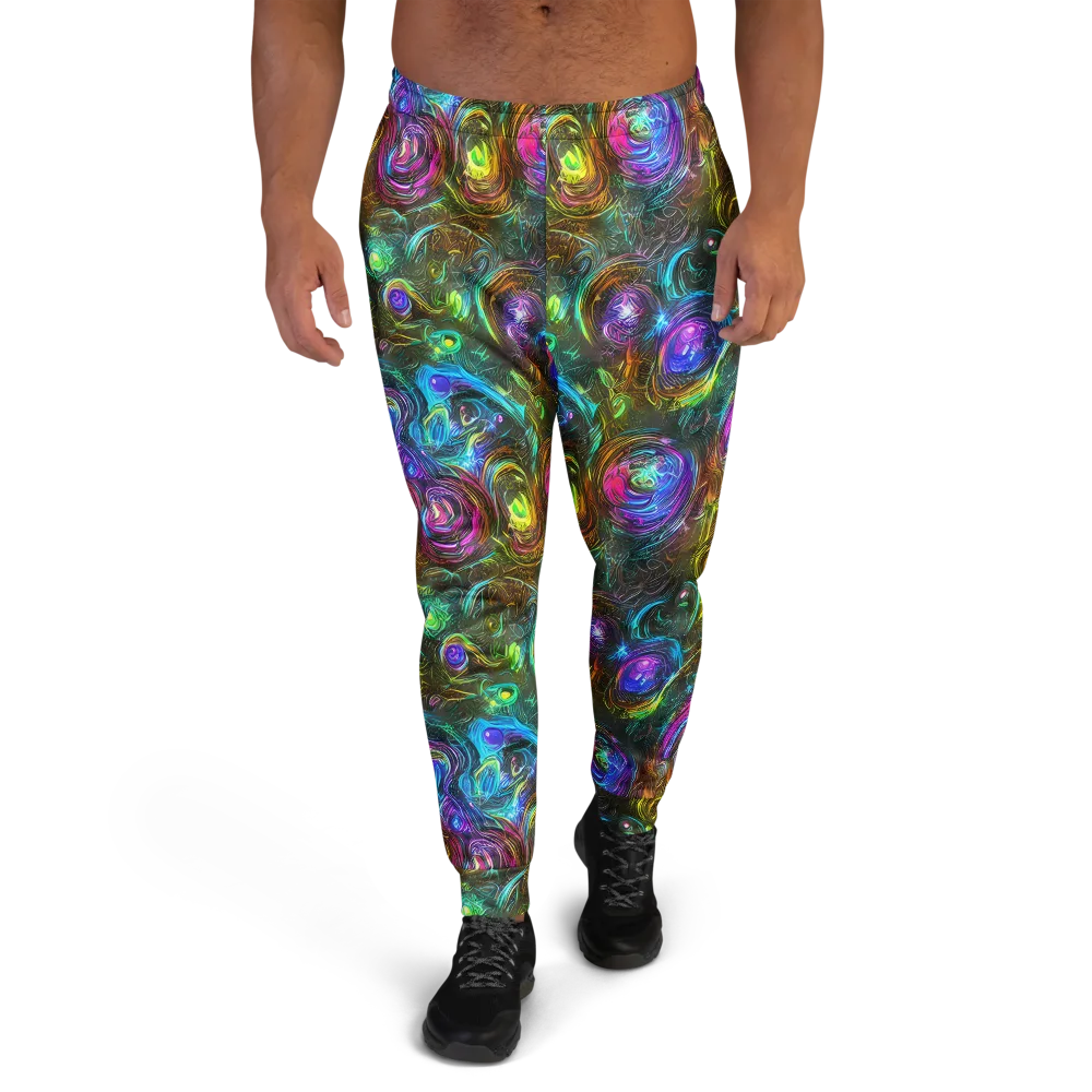 Chromatic Wildflower on Men's Joggers — Front