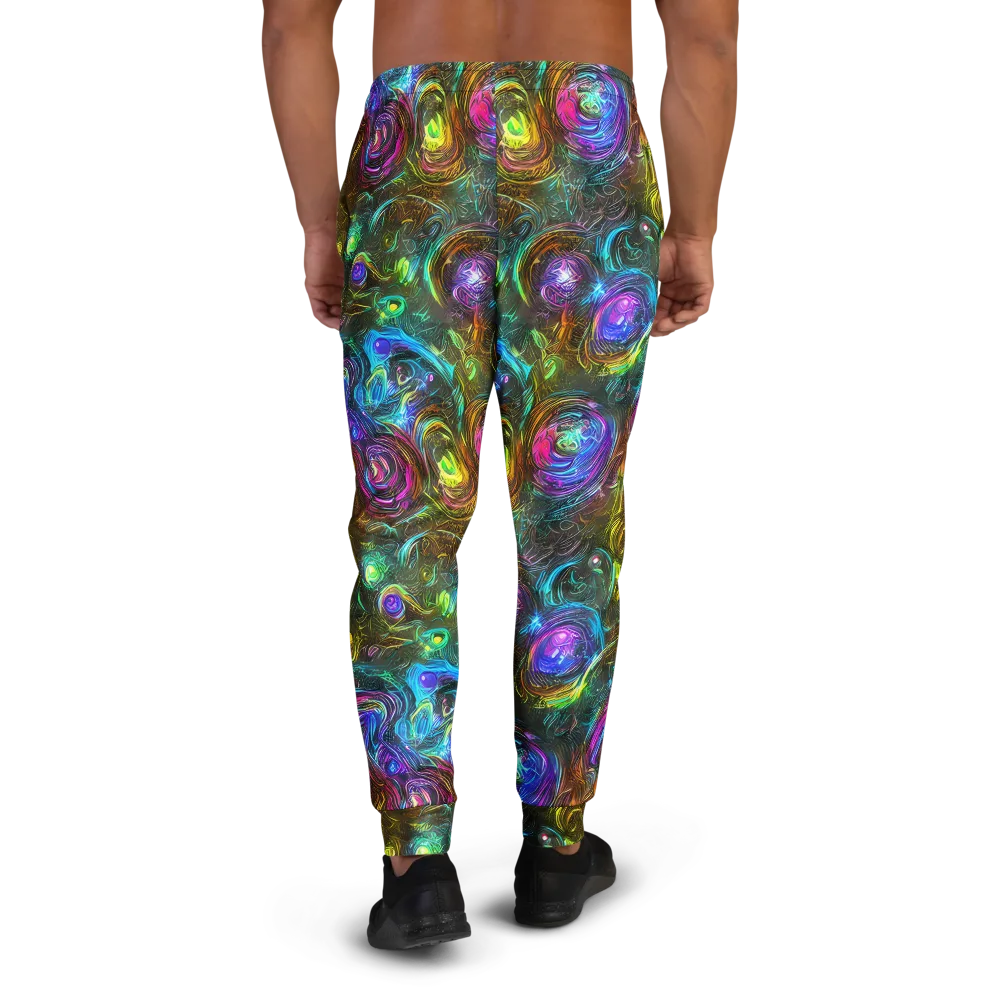Chromatic Wildflower on Men's Joggers — Back