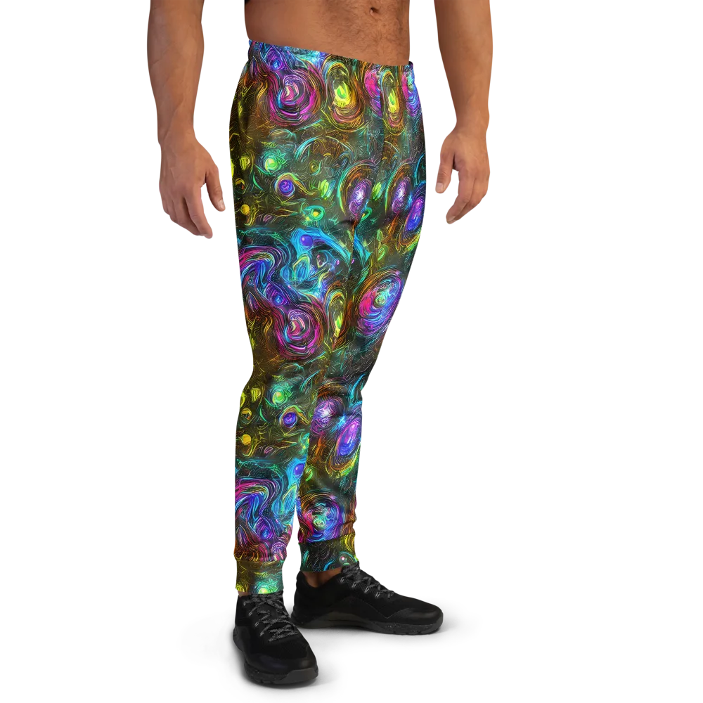 Chromatic Wildflower on Men's Joggers — Right