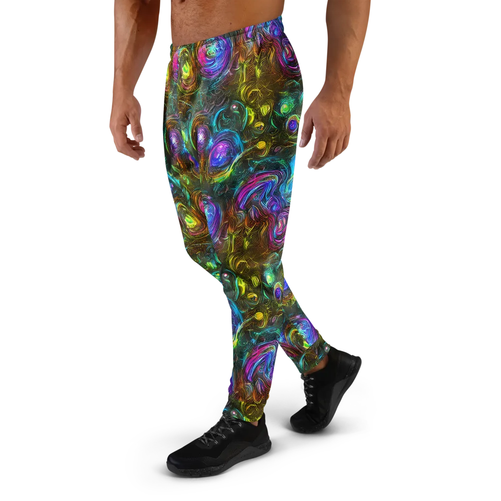 Chromatic Wildflower on Men's Joggers — Left