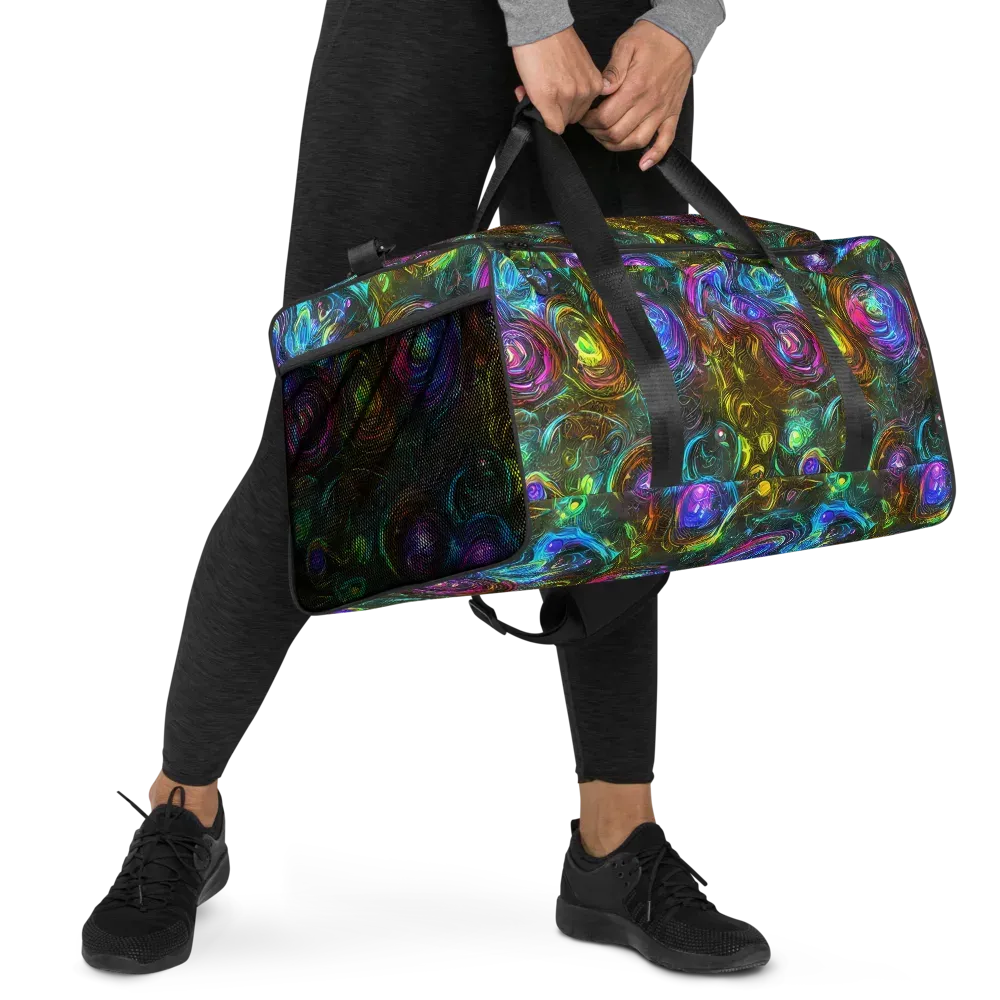 Chromatic Wildflower on Duffle Bag — Right Front