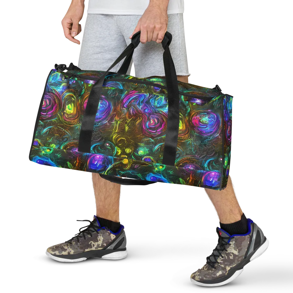 Chromatic Wildflower on Duffle Bag — Front